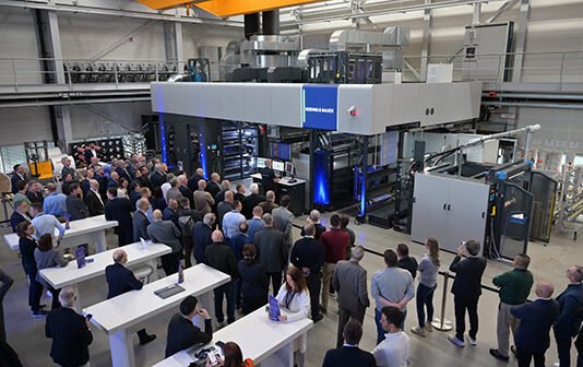The XD Pro took centre stage at Technology Days 2026 as the workhorse of modern flexo © Koenig & Bauer