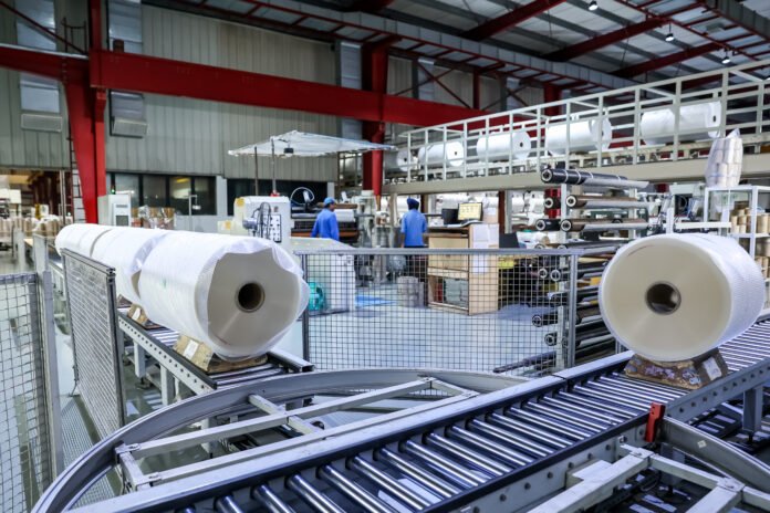 Inside Toppan's plant. The flexible packaging industry has made substantial progress in recent years in developing recyclable  laminate platforms, particularly through innovations in BOPP-based mono-material structures and downgauged  specialty films.