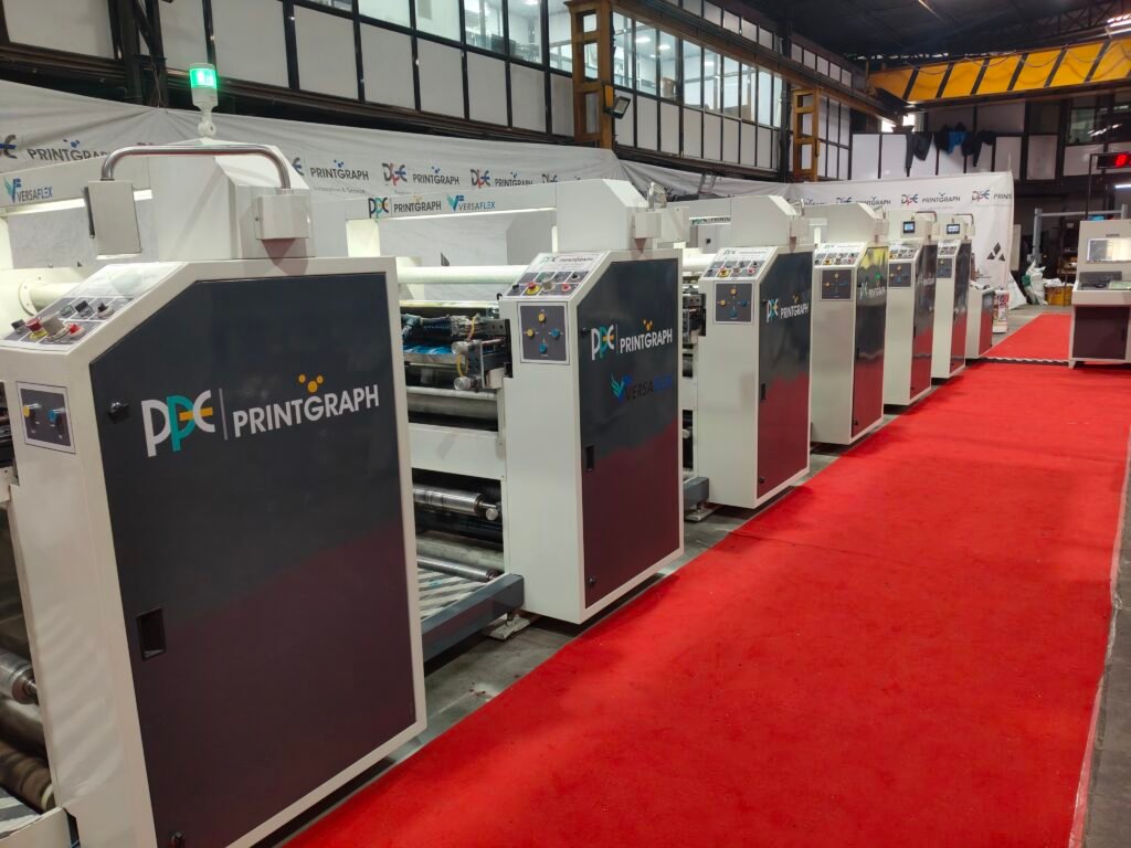 Versaflex inline flexo press shown during the open house phot: PSA