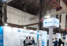 Baumer's stand at Automation Expo 2026 in Mumbai. Photo: PSA