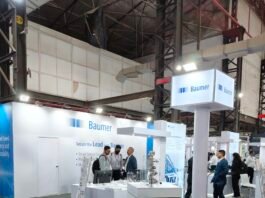 Baumer's stand at Automation Expo 2026 in Mumbai. Photo: PSA