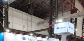 Baumer's stand at Automation Expo 2026 in Mumbai. Photo: PSA