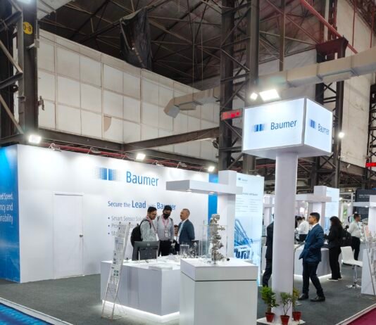 Baumer's stand at Automation Expo 2026 in Mumbai. Photo: PSA