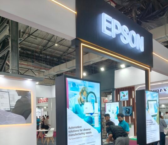 Epson's stand at Automation Expo 2026 in Mumbai