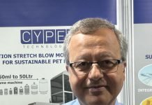 Cypet’s PET processing innovations at Elite Plus Constantinos Sideris, director of Cypet Technologies at ElitePlus summit photo: PSA