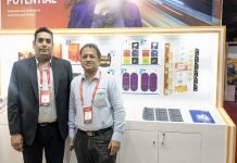 Yatin Gulati (Left) and Vijay Kamat (Right) at Konica Minolta stand at Indusfood Ahmedabad 2026. Photo- PSA