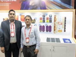 Yatin Gulati (Left) and Vijay Kamat (Right) at Konica Minolta stand at Indusfood Ahmedabad 2026. Photo- PSA
