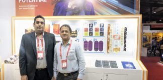 Yatin Gulati (Left) and Vijay Kamat (Right) at Konica Minolta stand at Indusfood Ahmedabad 2026. Photo- PSA