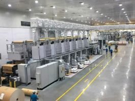 The Asepto Egypt plant is equipped with a Heidelberg Board Master XL 1650 from Germany, designed to enable high-speed printing and efficient job transitions, supported by advanced inspection and creasing technologies. Photo UFlex