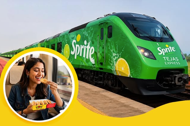 IRCTC IRCTC’s Tejas Express sets a Sprite makeover on Lucknow-Delhi Route