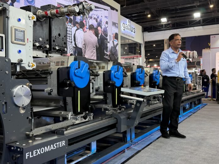 1_Gallus Flexomaster - LOUPE India 2026_ Gallus and HEIDELBERG unveil the new Gallus Flexomaster at LOUPE India 2026, introducing a focused, high-performance conventional platform designed around the needs of Indian label converters