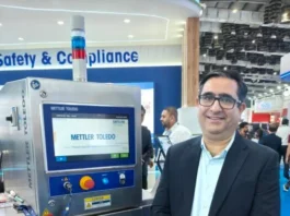 Siddharth Kachroo of Mettler Toledo at Anuga FoodTec in Mumbai. Photo PSA