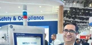 Siddharth Kachroo of Mettler Toledo at Anuga FoodTec in Mumbai. Photo PSA