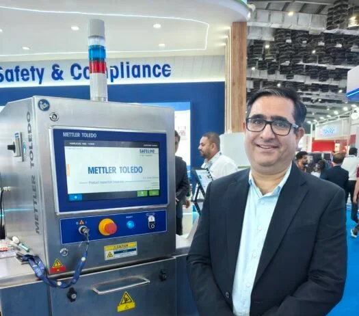 Siddharth Kachroo of Mettler Toledo at Anuga FoodTec in Mumbai. Photo PSA