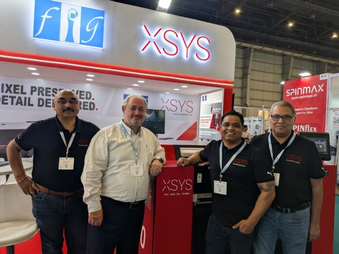 (L-R) Prasenjit Das, XSYS' general manager for South Asia, Roy Schoettle, vice president Asia Pacific at XSYS, Jayadev Pattanaik, technical service & application engineer - South Asia at XSYS and Rakesh Rathod, technical service & application engineer - South Asia at XSYS. Photo: PSA